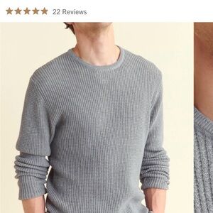 Billy Reid Men's Gray Sweater